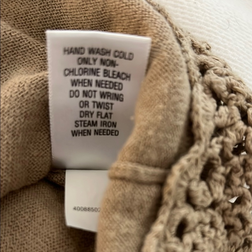 Croft & Barrow Tan Knit Top - Picture 5 of 6